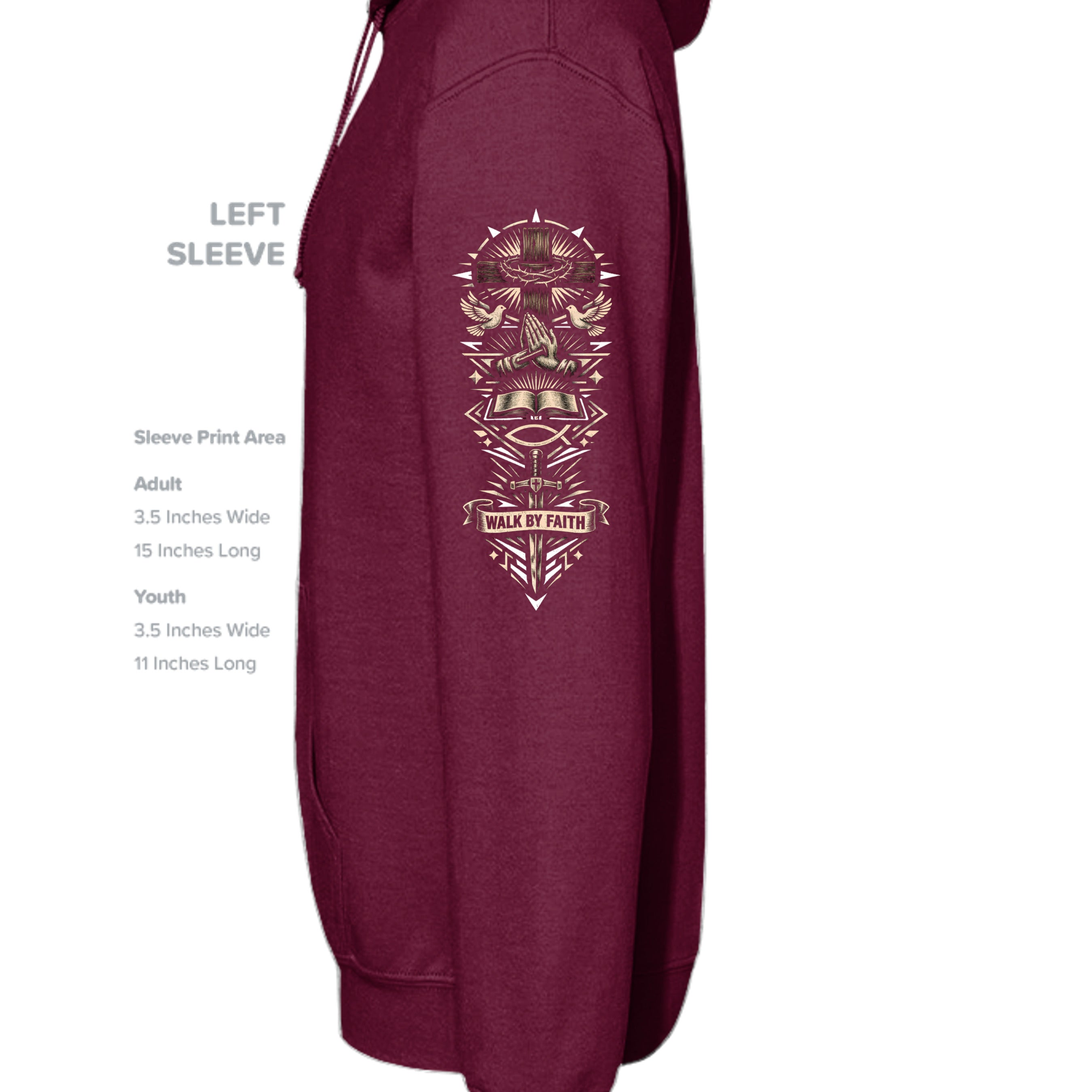 MAROON - G185 - SLEEVE_LEFT